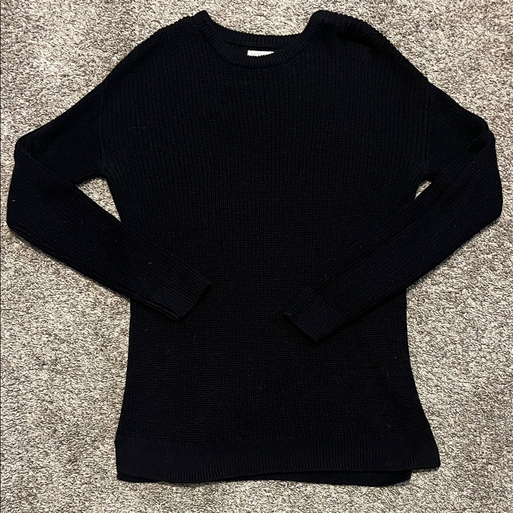 Cotton On Women's Black Crew Neck Knit Sweater Xs